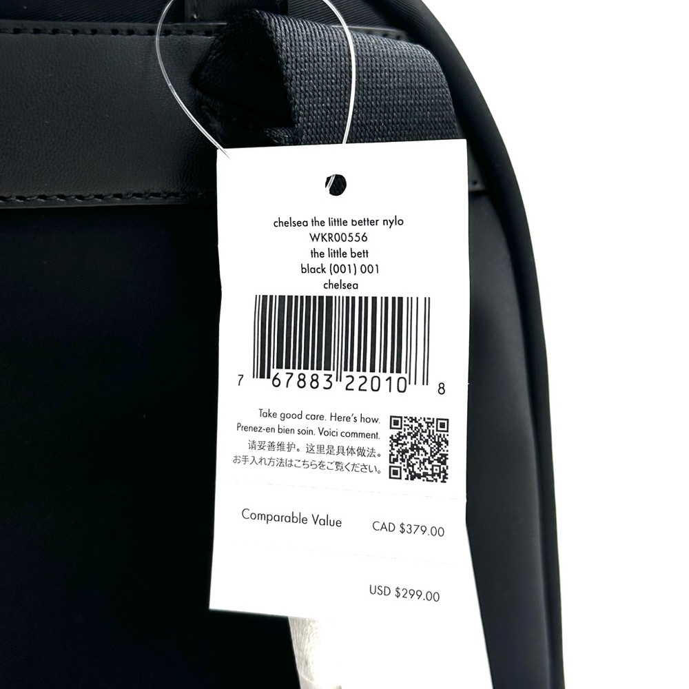Kate Spade Chelsea Nylon Medium Backpack Black/Gold (NWT) - Picture 14 of 14